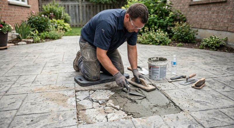 Decorative Concrete Repair in Weatherford, TX